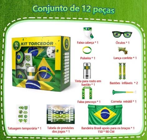 Kit Torcedor 12 Itens